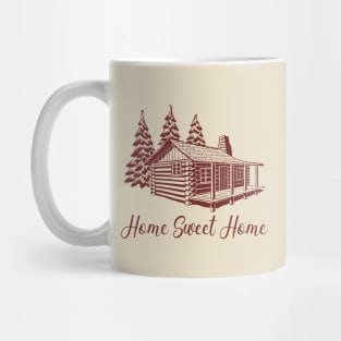 Log Cabin Home Sweet Home Mug